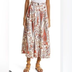 Mara Hoffman Tulay Printed Midi Skirt, Size 2, Brand new!